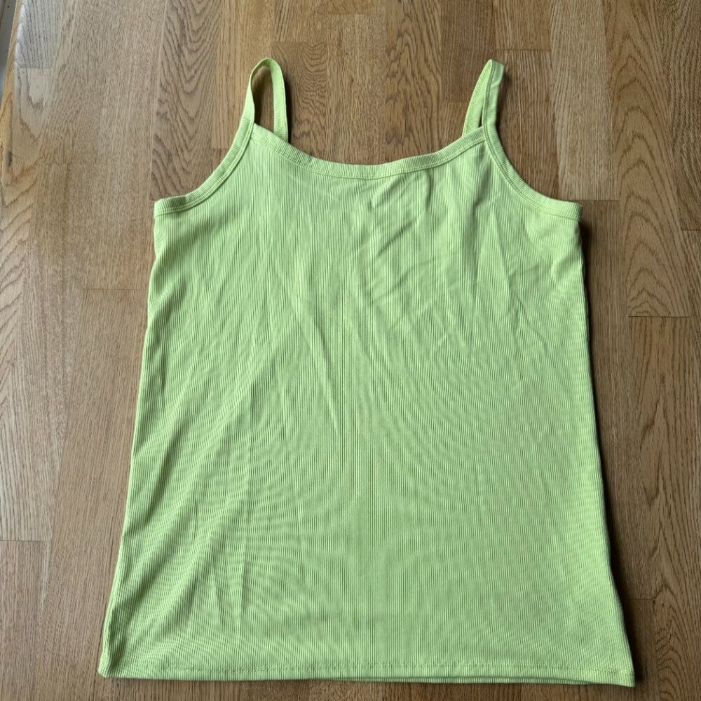 No Boundaries Yellow Ribbed Tank Top Size XXXL
